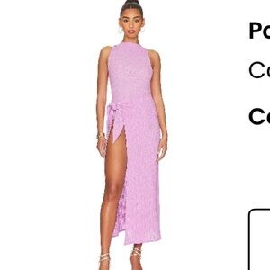 Camila Coelho Asymmetrical Dress in Purple